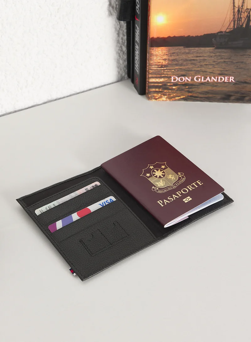 Robert Wood Webbing Loop Detail Passport Holder